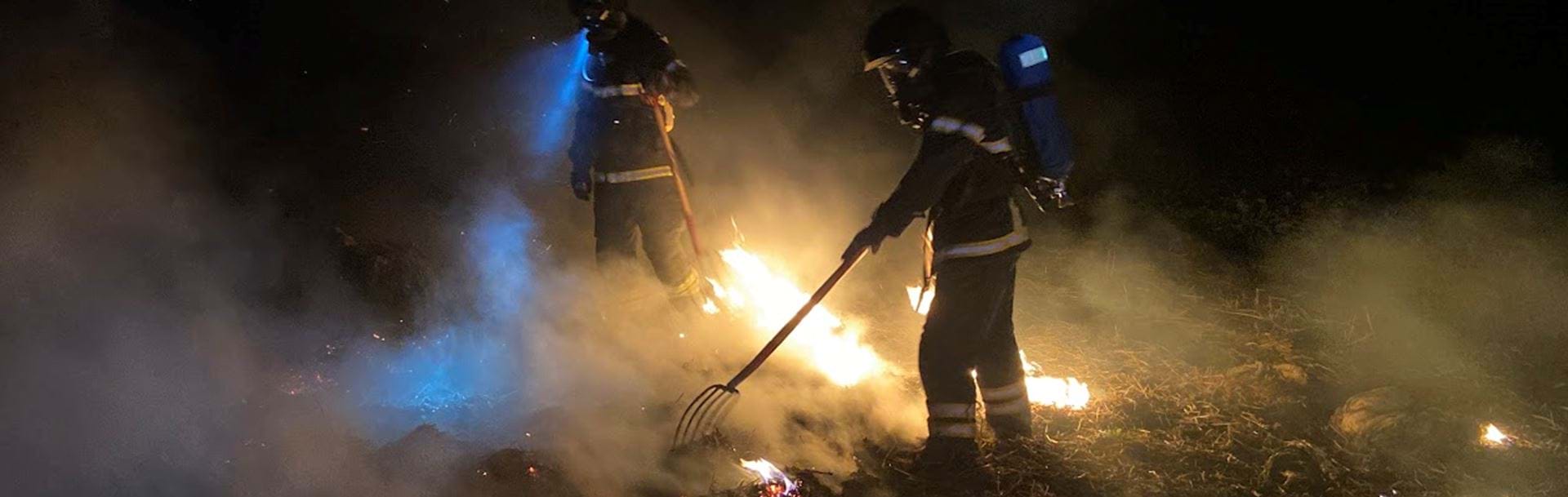 Brandslukning om natten