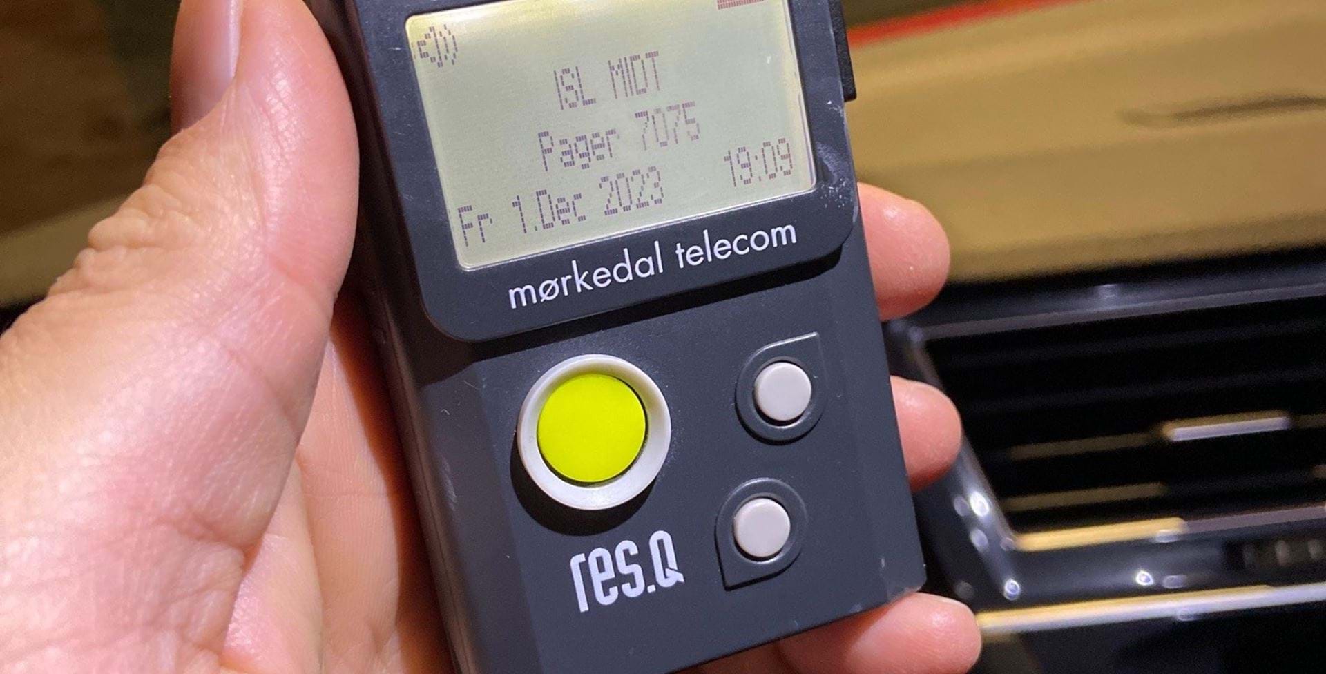 Brandmands-pager til udkald