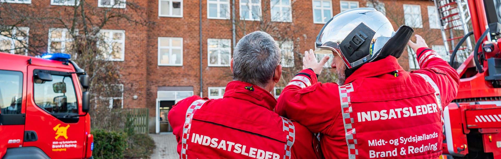 Indsatsledere fra brandvæsenet